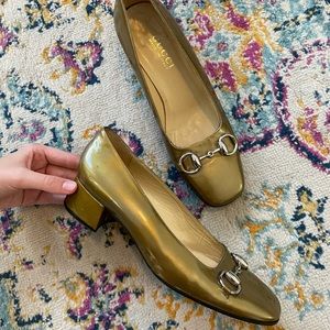 GUCCI Horsebit Loafer Pump Heel 8